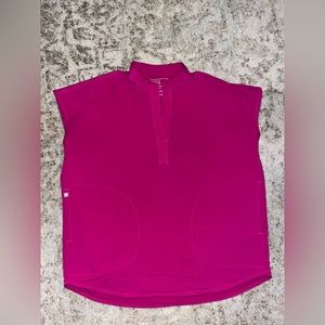 FIGS scrubs SET, Raspberry color, XS oversized top, M jogger bottoms